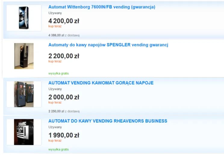 Ile można zarobić na automatach vendingowych? Prawda o dochodach